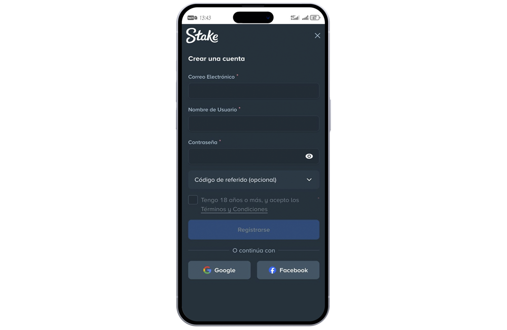 Cómo registrarse en Stake